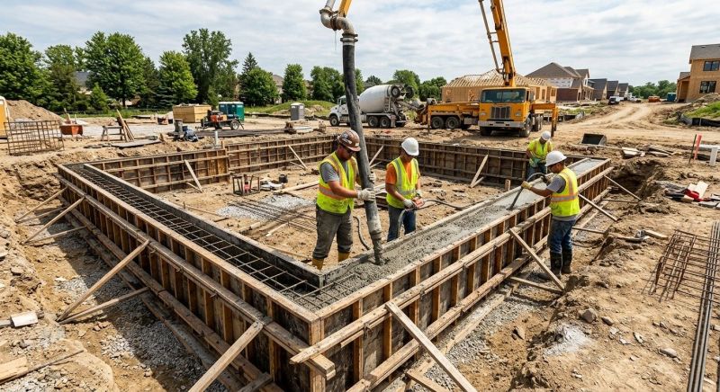 Concrete Foundation Pouring in Greenville, SC