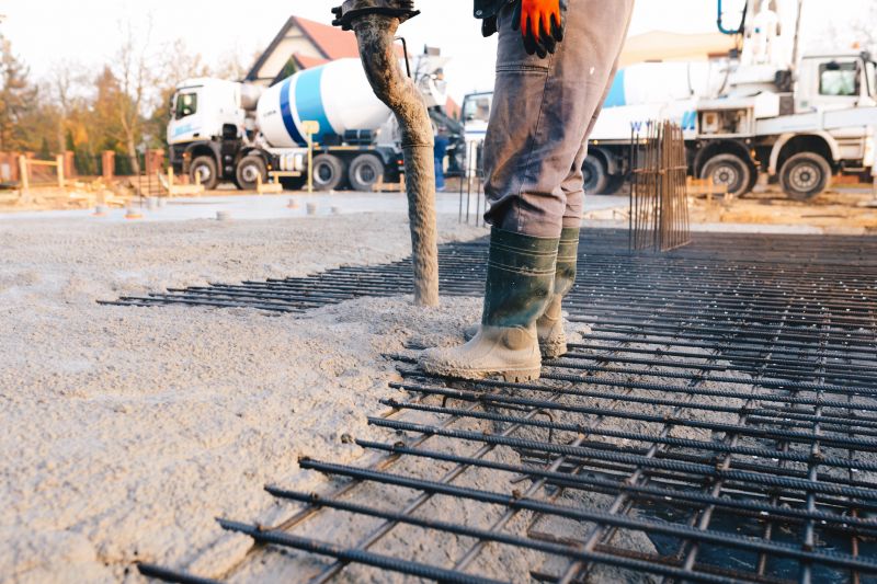 Concrete Pouring at a Commercial Site